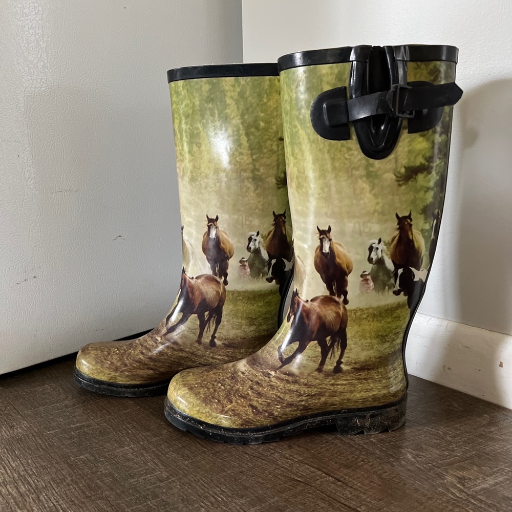 Rubber boots